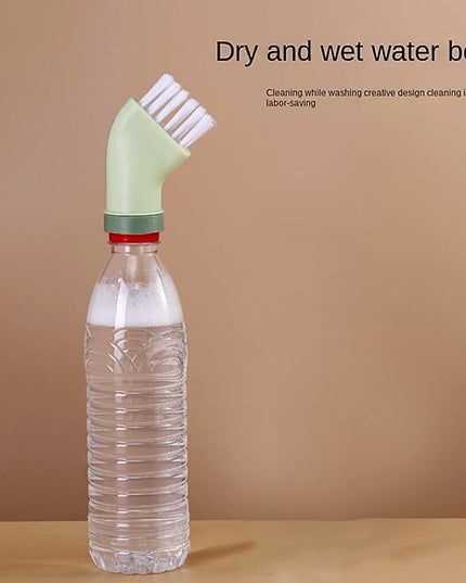 Multipurpose Bottle-connectable Cleaning Brush With Built-in Scraper (1 Pc)
