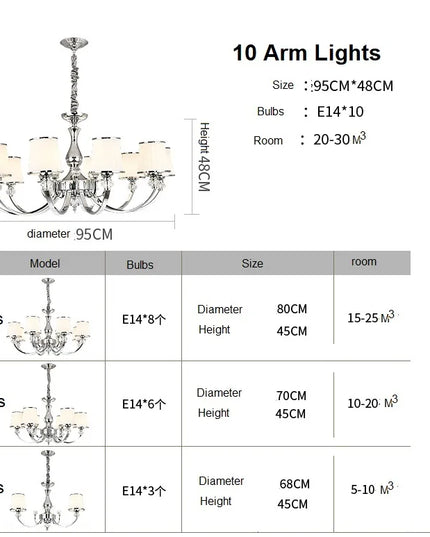 Chrome Modern Chandelier Lights For Living Room Bedroom Led Lighting Fixture Crystal Lamp E14 Led Lighting