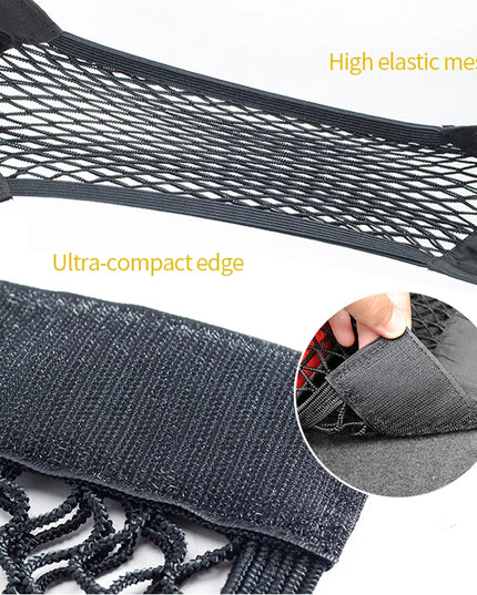 Car Trunk Storage Bag Nylon Mesh Nets Auto Back Rear Trunk Organizer Elastic String Luggage Net Holder Pocket Vehicle supplies