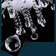 Modern LED  3/6/8/10/12/15/18 Arm Lights white LED crystal chandelier Living room light Vintage Crystal Chandelier E14 Light