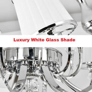 Chrome Modern Chandelier Lights For Living Room Bedroom Led Lighting Fixture Crystal Lamp E14 Led Lighting