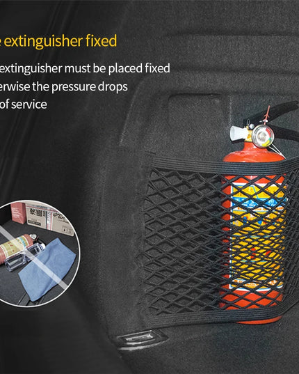 Car Trunk Storage Bag Nylon Mesh Nets Auto Back Rear Trunk Organizer Elastic String Luggage Net Holder Pocket Vehicle supplies