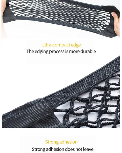 Car Trunk Storage Bag Nylon Mesh Nets Auto Back Rear Trunk Organizer Elastic String Luggage Net Holder Pocket Vehicle supplies