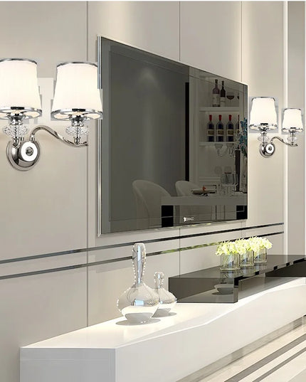 Chrome Modern Chandelier Lights For Living Room Bedroom Led Lighting Fixture Crystal Lamp E14 Led Lighting