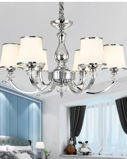 Chrome Modern Chandelier Lights For Living Room Bedroom Led Lighting Fixture Crystal Lamp E14 Led Lighting
