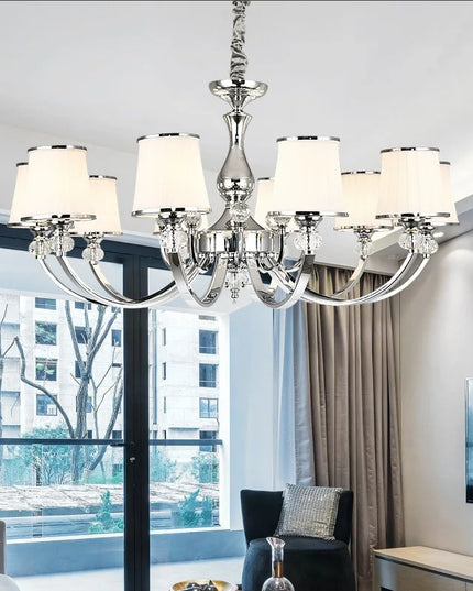 Chrome Modern Chandelier Lights For Living Room Bedroom Led Lighting Fixture Crystal Lamp E14 Led Lighting