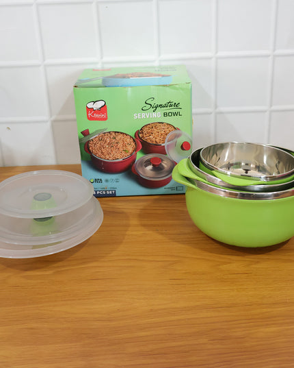 Signature Multipurpose Kitchen Serving Bowl (1000ml1400ml2200ml3 Pc Set)