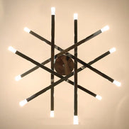 Modern silver chandelier lighting LED designer metal chandelier for living room dining room Branch Loft Decoration lounge lights