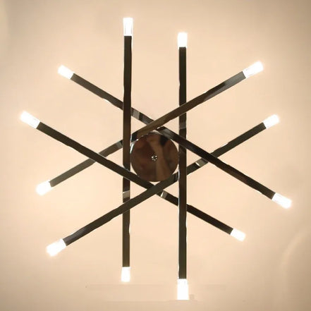 Modern silver chandelier lighting LED designer metal chandelier for living room dining room Branch Loft Decoration lounge lights