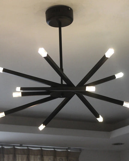 Modern silver chandelier lighting LED designer metal chandelier for living room dining room Branch Loft Decoration lounge lights