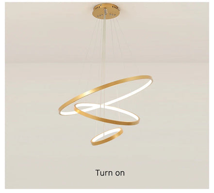 Modern led dining room chandeliers simple ring chandelier living  bedroom Lights home indoor lighting decorative Pendant Lamps