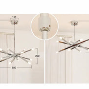 Modern silver chandelier lighting LED designer metal chandelier for living room dining room Branch Loft Decoration lounge lights