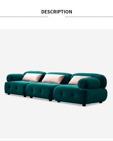 Modern fabric sofa simple modern Large and small apartment type brushed velvet down living room minimalist  furniture