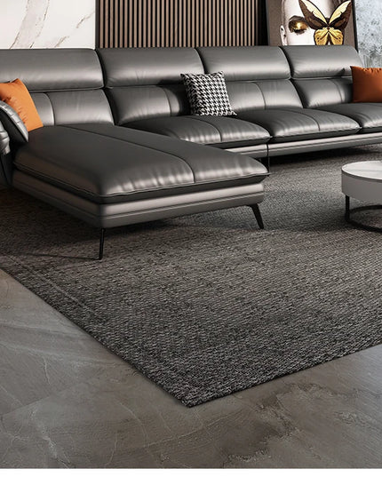 Modern Minimalist Living Room Leather Sofa for Living Room set Combination