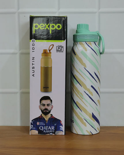 Pexpo Austin Art Stainless Steel Water Bottle 1000 Ml (1 Pc)