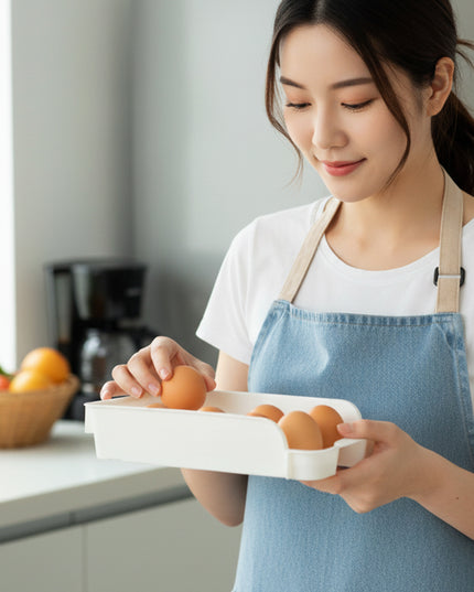 Plastic Egg Storage Tray Holder Set (2 Pc Set)