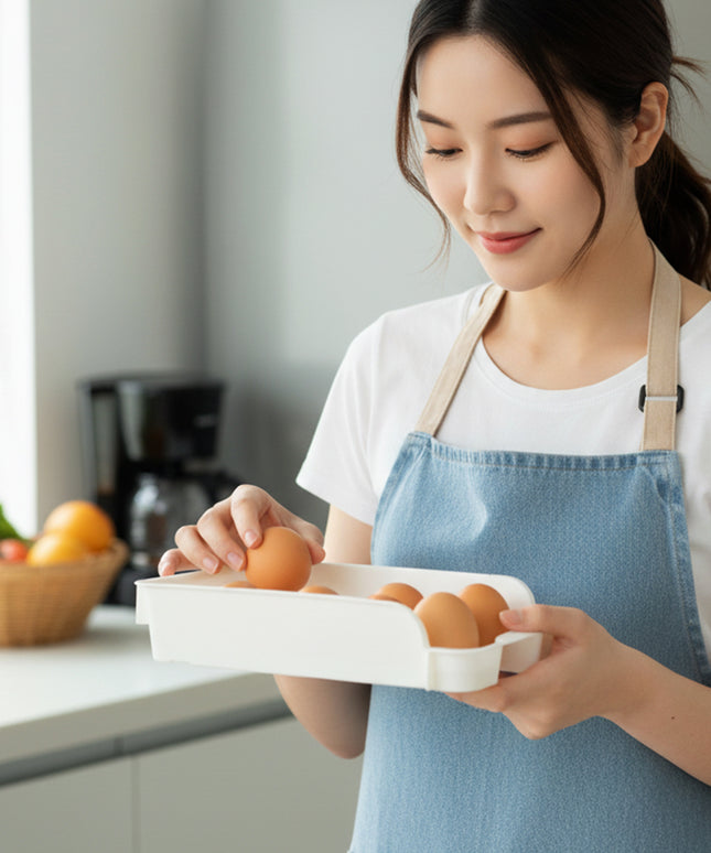 Plastic Egg Storage Tray Holder Set (2 Pc Set)