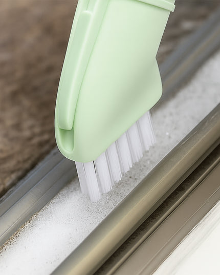 Multipurpose Bottle-connectable Cleaning Brush With Built-in Scraper (1 Pc)