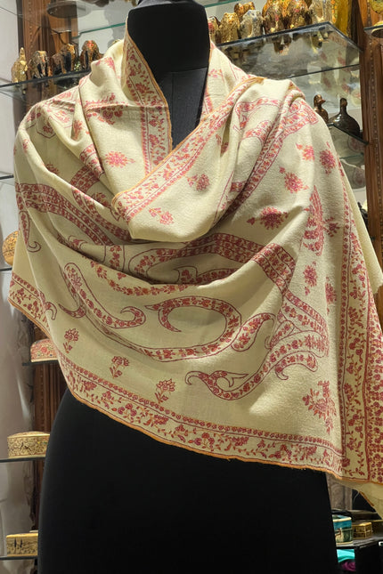 Embroidered pashmina stole