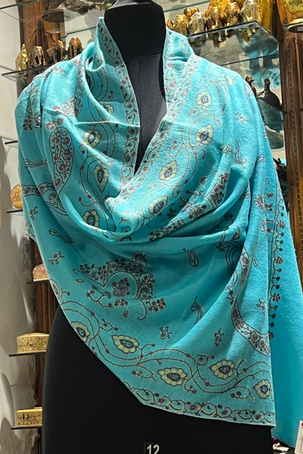 Embroidered pashmina stole