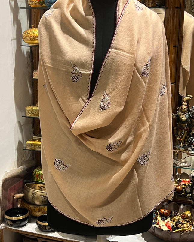 Embroidered pashmina stole