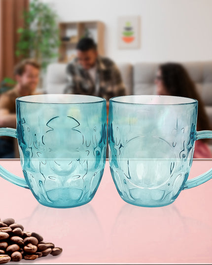 Apex Shake Mug Set  2 Pieces Durable Plastic Mugs (350ml) Approx