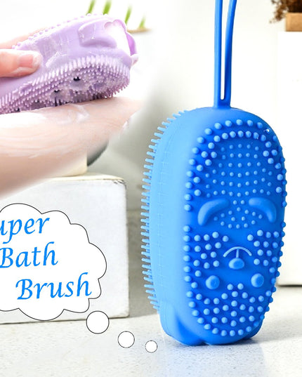 1448 Silicone Bubble Bath Spa Super Soft Body Scrubbing Brush