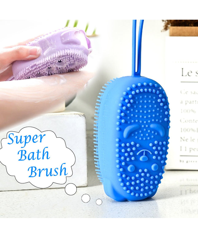 1448 Silicone Bubble Bath Spa Super Soft Body Scrubbing Brush