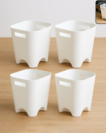 Modern Plastic Dustbin  Waste Paper Basket - (4 Pc)