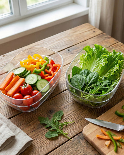 Multipurpose Transparent Serving  Storage Bowls Set (6 Pc Set)