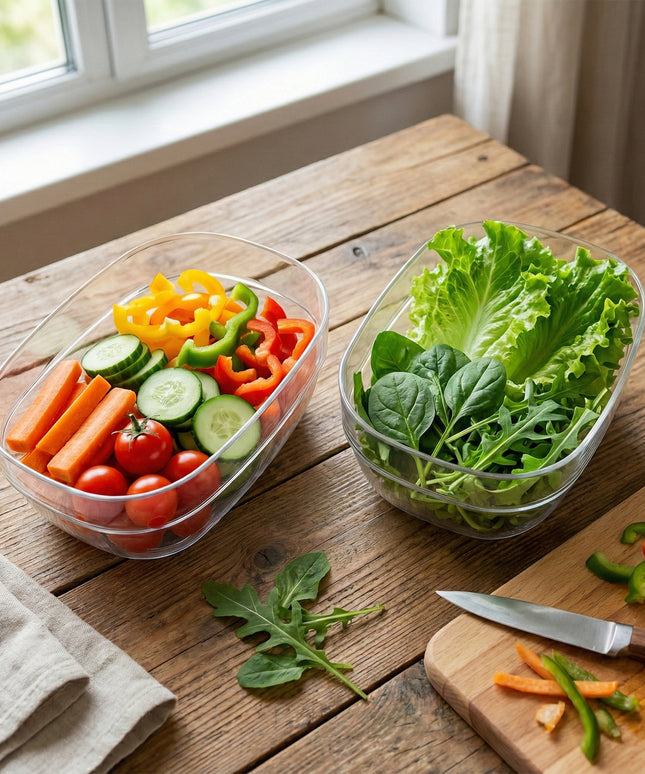 Multipurpose Transparent Serving  Storage Bowls Set (6 Pc Set)