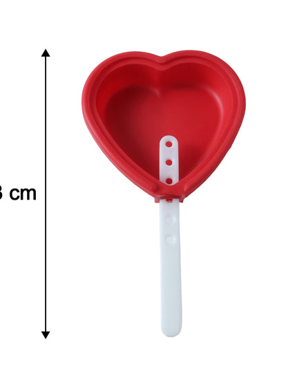 Premium Heart Shape Silicone Popsicle Mold Set 4 Pc