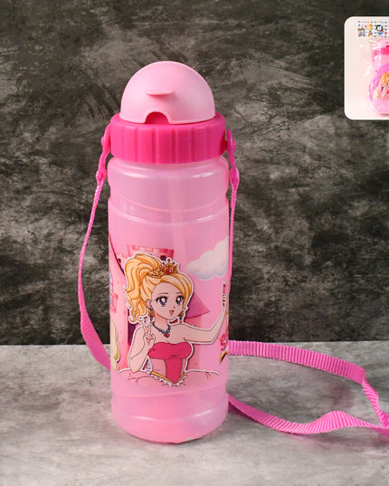 Cartoon Printed Water Bottle 550ml (1 Pc)
