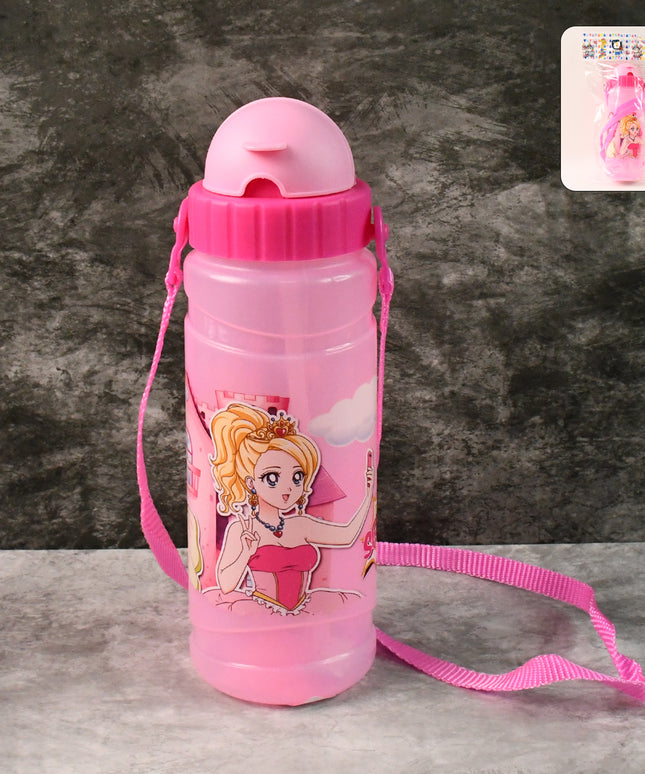 Cartoon Printed Water Bottle 550ml (1 Pc)