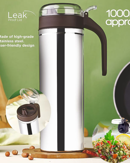 Apex 1000ml Approx. Stainless Steel Oil Pourer (1 Pc)