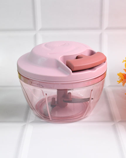 Apex Power-x Triple Stainless Steel Blades And Hand-pull Vegetable Chopper (500ml)