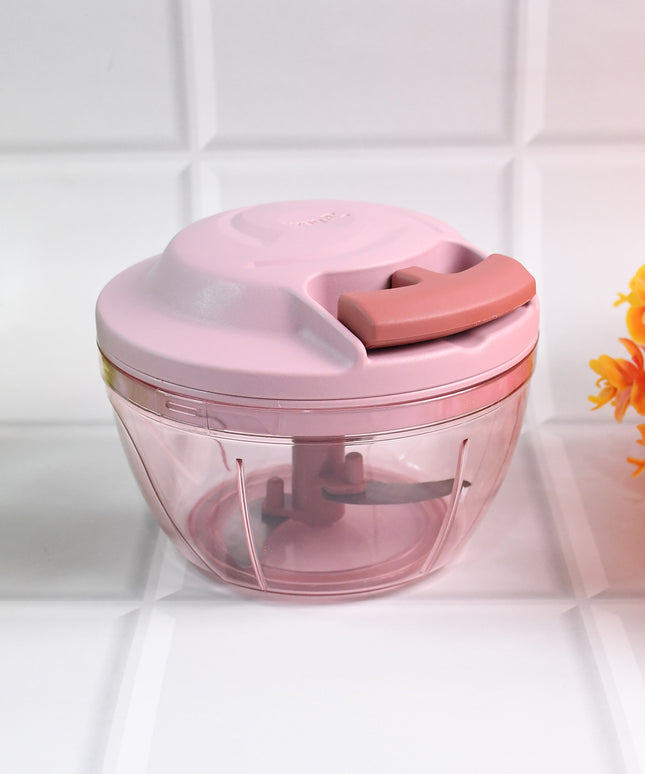 Apex Power-x Triple Stainless Steel Blades And Hand-pull Vegetable Chopper (500ml)