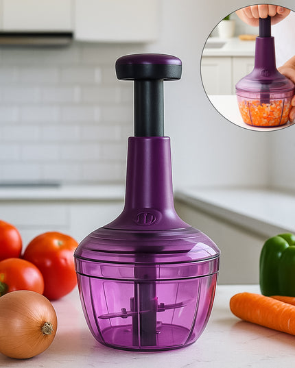 Supermom Manual Push Vegetable Chopper 650 Ml - (1 Pc)