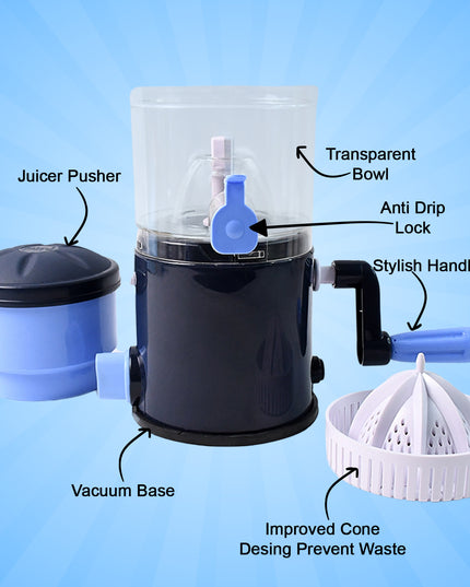 Ritu Hand Operated Compact Manual Juicer (Multicolor  1 Pc)