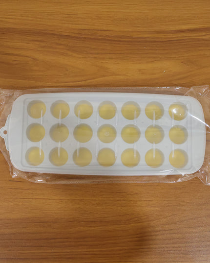 Round Ball Ice Cube Tray With Lid 21 Grid Ice Mold Tray (1 Pc)