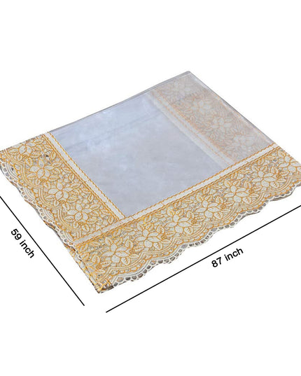 87x59 Inch Transparent Pvc Table Cover (1 Pc)