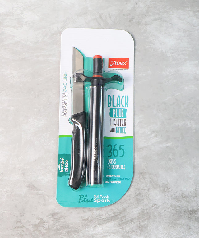 Premium Kitchen Knife With Gas Lighter Combo Set  2