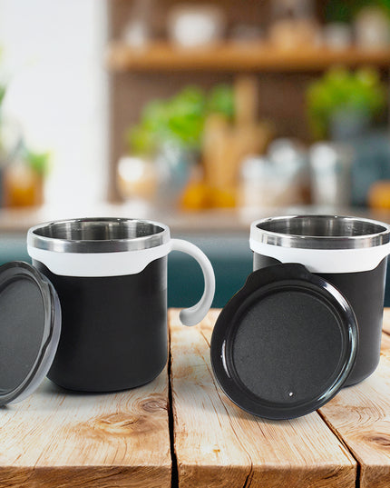 2 Pcs Premium Mocha Mug Set 250 Ml