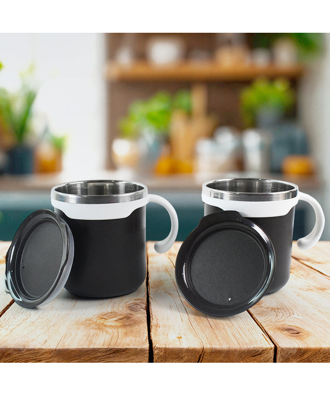 2 Pcs Premium Mocha Mug Set 250 Ml