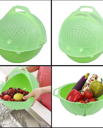 Apex Smart Basket 3in1 Multiuse Fruit And Vegetable Bowl  (1 Pc  Mix Color)