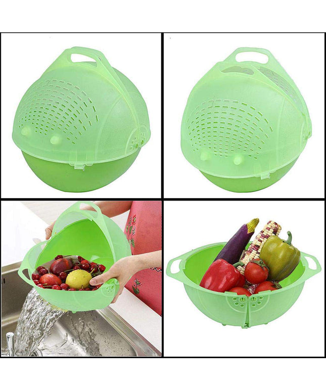 Apex Smart Basket 3in1 Multiuse Fruit And Vegetable Bowl  (1 Pc  Mix Color)