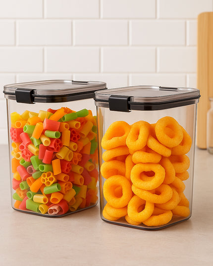 1200 Ml Airtight Lock  Lock Food Storage Container Set  2 Piece