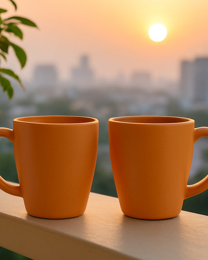 Konvex Premium Coffee And Tea Mugs (2 Pc  350ml)