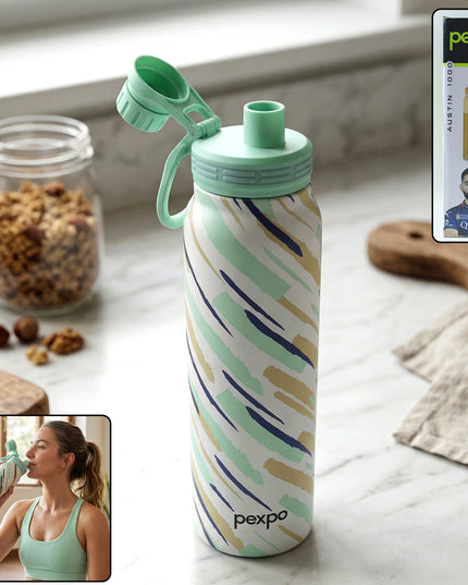 Pexpo Austin Art Stainless Steel Water Bottle 1000 Ml (1 Pc)
