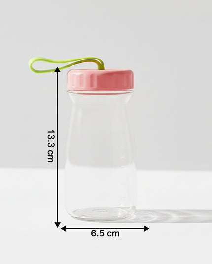 Premium Glass Bottle With Leak-proof Lid 300 Ml